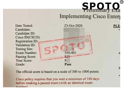 ��SPOTO�����⡿10��23����һ 3λ˼��ѧԱ����PASS CCIE�°���ԣ�350-401��