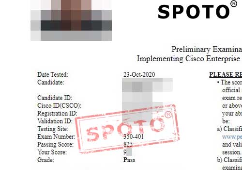 ��SPOTO�����⡿10��23����һ 3λ˼��ѧԱ����PASS CCIE�°���ԣ�350-401��