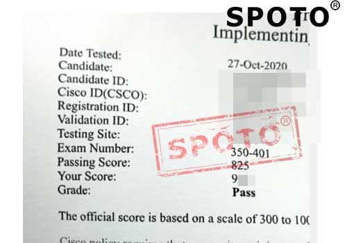 ��SPOTO�����⡿��ϲ����λ˼��ѧԱ10��27�� PASS CCIE �°���ԣ�350-401��̫����
