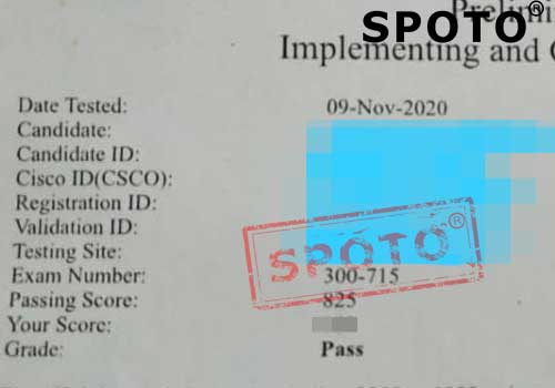 【SPOTO每日战报】11.09 PASS 300-715 CCIE 安全的笔试 其他方向也杠杠的！！