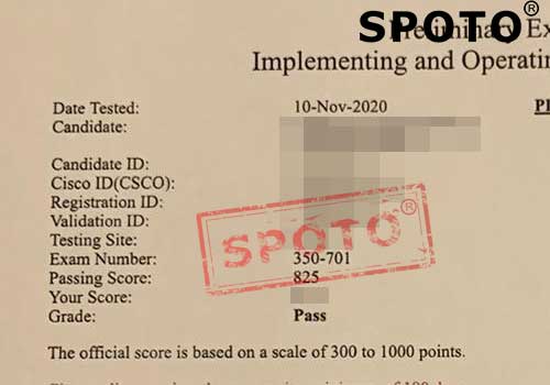 ��SPOTOÿ��ս����11.11 ��λѧԱPASS CCIE ��ȫ 350-701 �Ҽҵ�����100����