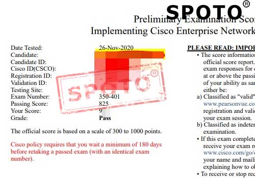 SPOTOϲSPOTOѧԱ˳PASS CCIE-R&S 350-401!