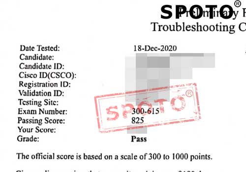 【SPOTO】12.18收到两份思博学员高分PASS CCIE 安全笔试  EI战报永不停赞！！