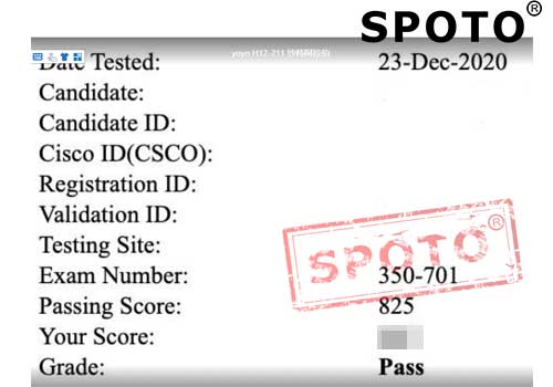 SPOTOϲSPOTOer12.23 ߷˳ͨCCIE ȫԣԴ350-701