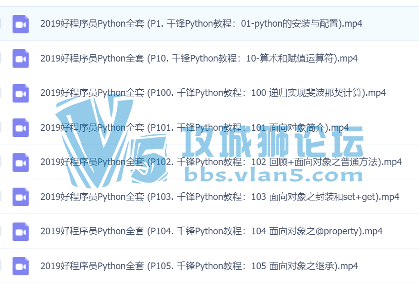 2019 ǧ��Pythonȫ����ѵ��Ƶ�̳�