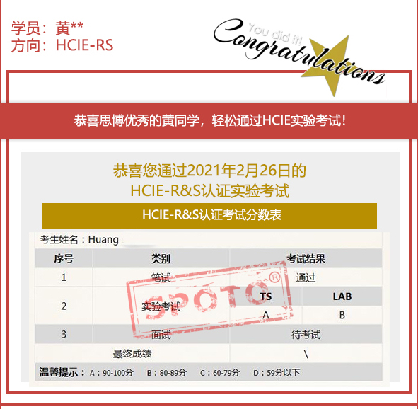 2021.02.26ϲ˼ͬѧ˫A PASS HCIE R&S LABԣIE ȶ