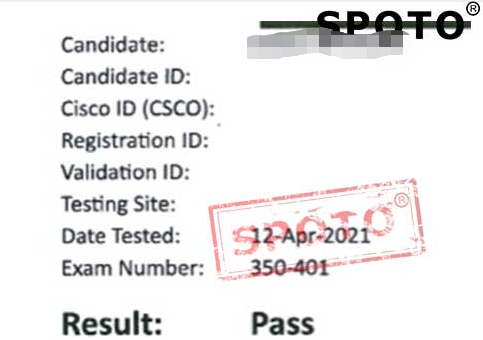 ��SPOTO��4.12�µ�һ�깧ϲѧԱPASS CCIE 350-401����ս����˼��LAB��ʽ��ʼ����