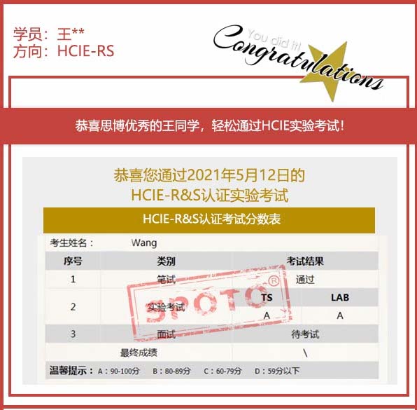 2021.05.12ϲ˼ͬѧ PASS HCIE R&S LABԣ5IEս