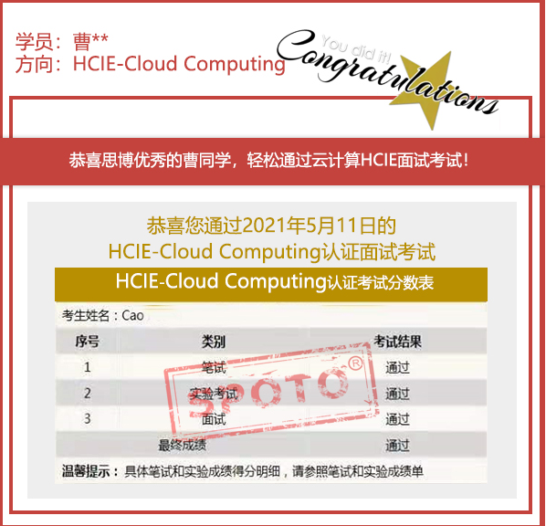 2021.05.12ϲ˼ͬѧ PASS HCIE ƼԿԣ5IEս