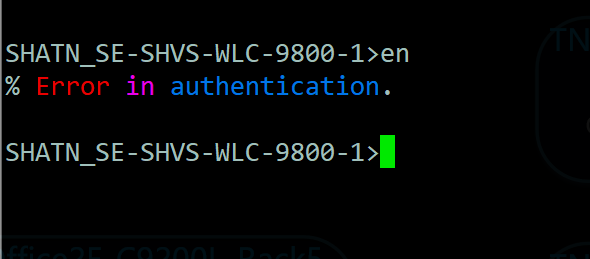WLC 9800��������SSH��ȥҪ���� enable    ��һֱ����