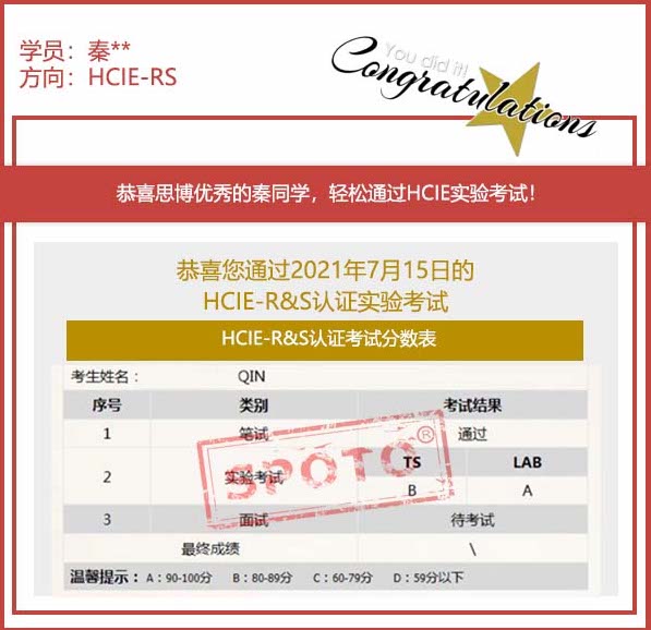 ˼硿2021.07.15˼ͬѧ PASS HCIE RS Labԣ
