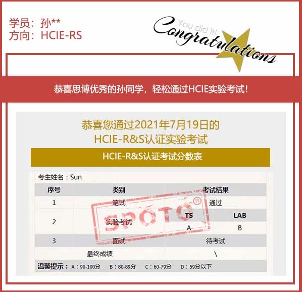 ˼硿2021.07.19˼ͬѧ PASS HCIE RS Labԣ