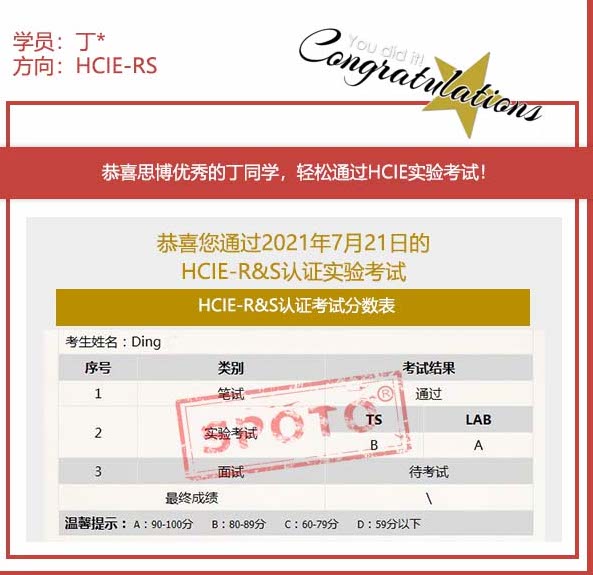 ˼硿2021.07.21˼ͬѧ PASS HCIE RS LABԣ