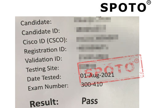 【思博网络】08.01收到思博学员PASS CCIE 300-410笔试战报，CCIE指日可待！