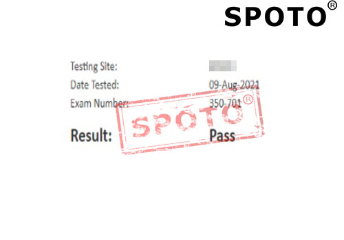 【SPOTO思博网络】08.09 350-701笔试战报 思博高分PASS不停歇！！【题库稳定】