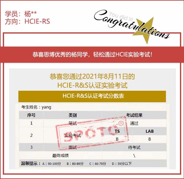 ˼硿2021.08.11˼ͬѧ PASS HCIE RS LABԣ