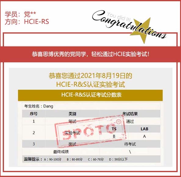 ˼硿2021.08.19˼ͬѧ PASS HCIE RS LABԣ