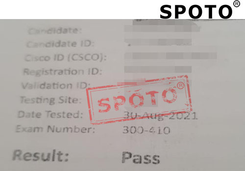 【SPOTO思博网络】9.1 收到3位同学PASS CCIE DC&RS方向笔试，祝贺！