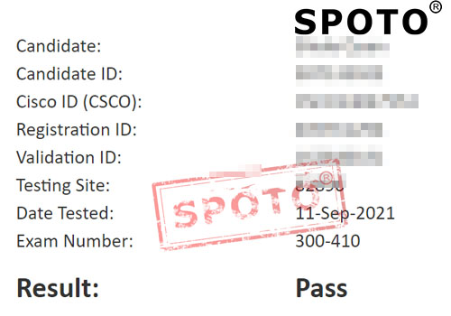 【SPOTO思博网络】9月的第一个周末收到18位同学PASS CCIE的RS笔试的战报·版本稳定！