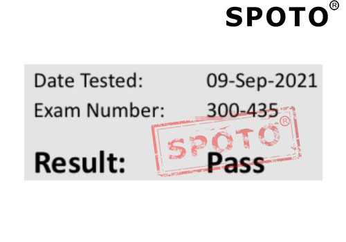 【SPOTO思博网络】恭喜学员9.09 PASS 300-435笔试战报 思博高分PASS不停歇【题库稳...