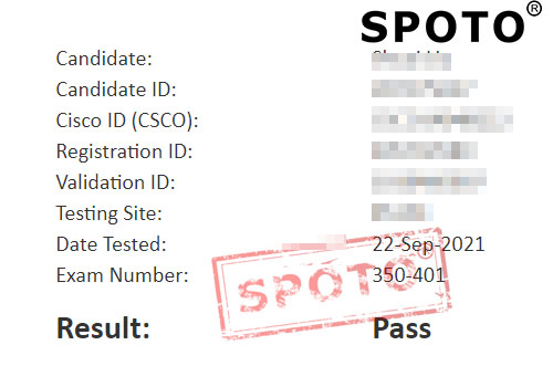 【SPOTO思博网络】9.23收到6位同学PASS CCIE RS笔试的战报，向着下一站LAB出发！ 