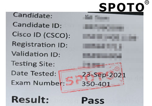 【SPOTO思博网络】9.23收到6位同学PASS CCIE RS笔试的战报，向着下一站LAB出发！ 