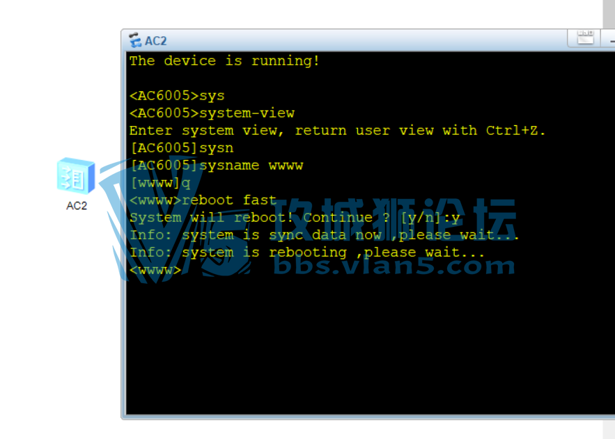 ENSP��ʹ��reboot fast�޷�����