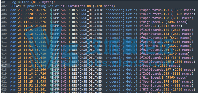  cisco 6807 logging    这是因为zabbix采集信息有延迟产生的？