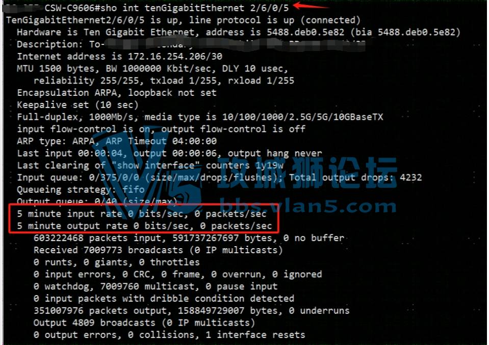 接口rate   0 ,OSPF hello包至少会占一点流量吧，为啥？